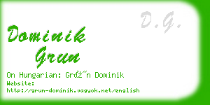 dominik grun business card